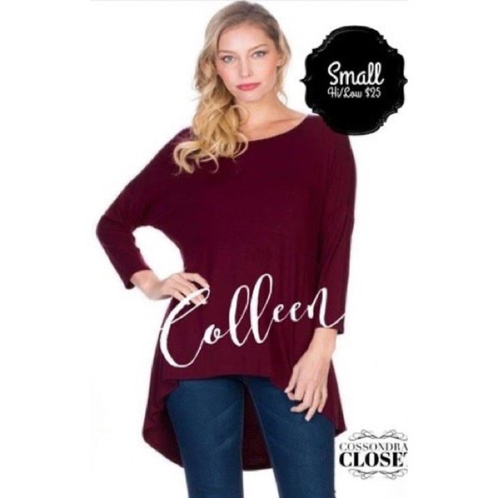 Wine Hi Low Tunic